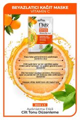 Onix Beyazlatıcı Kağıt Yüz Maskesi 20 ml 5 Adet