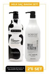 Milk Therapy Şampuan 1000 Ml+milk Keratin Saç Bakım Kremi 1000 Ml