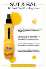 Boyalı ve Röfleli Saçlar İçin Çift Fazlı Süt & Bal Fön Suyu 240 ml