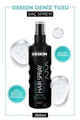 Ossion Deniz Tuzu Saç Spreyi 250 ml- Mat Görünüm, Doğal Dalgalar ve Isıya Karşı Koruma