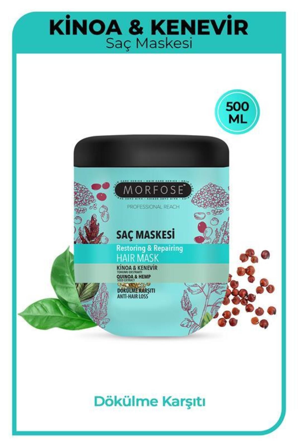Kinoa Saç Maskesi 500 ml - Dökülme Karşıtı