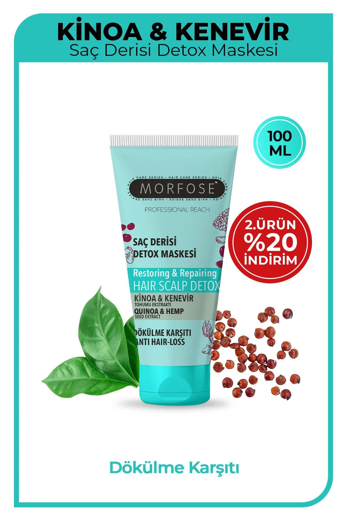 Kinoa Saç Derisi Detox Maskesi 100 ml - Dökülme Karşıtı