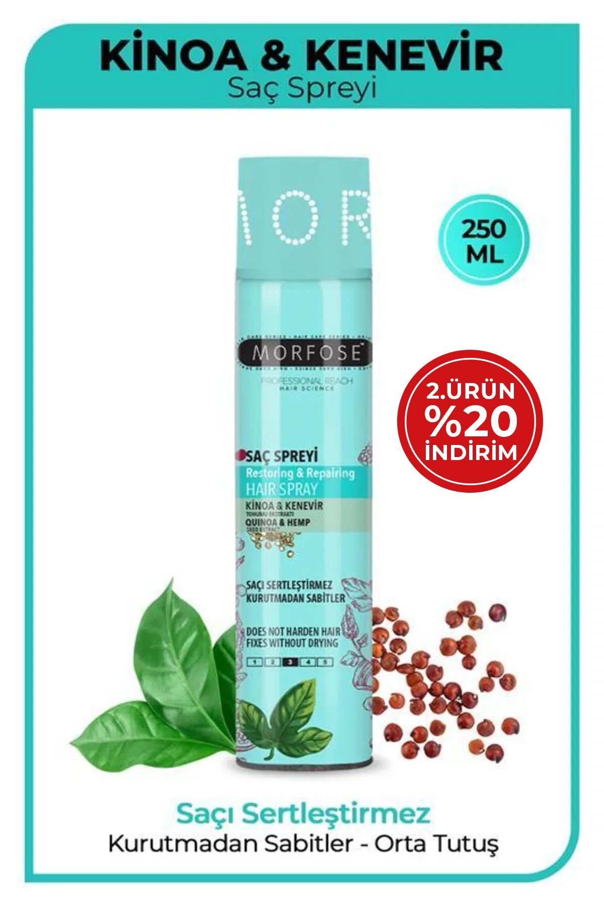 Kinoa Saç Spreyi 250 ml - Sabitleme