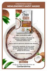 Onix Nemlendirici Kağıt Maske  20 ml - Hindistan Cevizi 5 Adet
