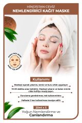 Onix Nemlendirici Kağıt Maske  20 ml - Hindistan Cevizi 5 Adet