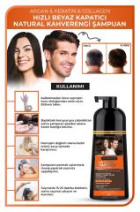 Beyaz Kapatıcı Naturel Kahverengi Şampuan 420 ml