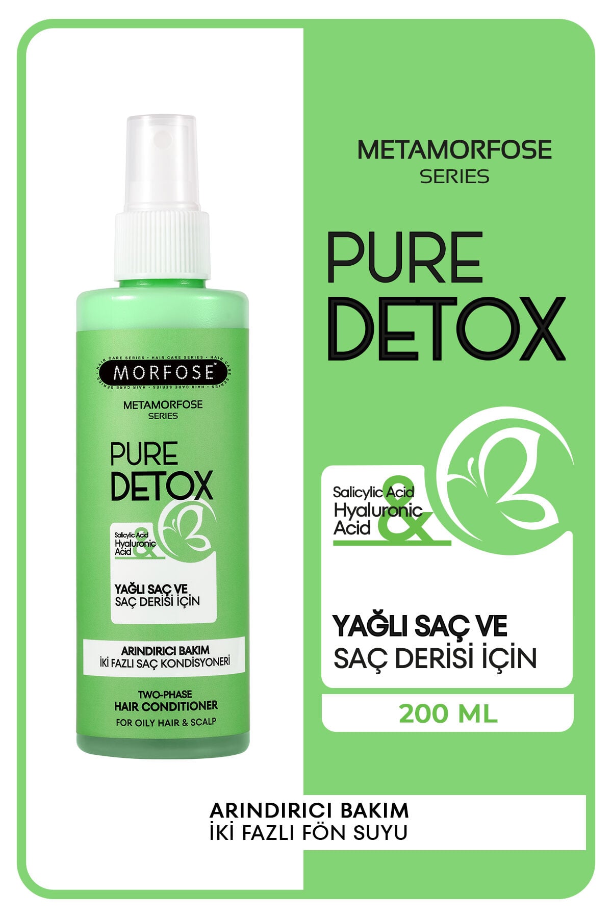 Morfose Metamorfose Arındırıcı Bakım İki Fazlı Saç Kondisyoneri 200 ML