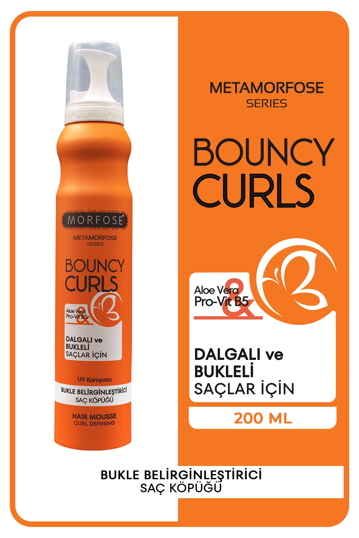 Morfose Metamorfose Bouncy Curls Bukle Belirginleştirici Saç Köpüğü 200 Ml