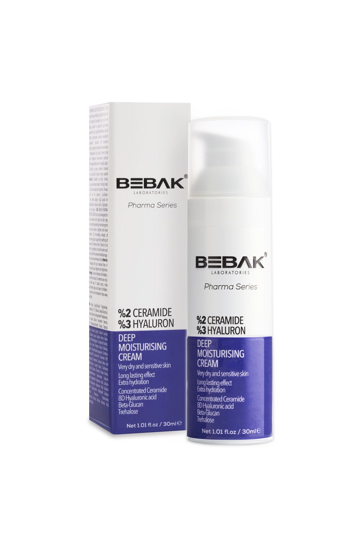 Pharma Kuru ve Atopiye Eğilimli Ciltler için Yoğun Nemlendirici Krem %2 Ceramide+%3 Hyaluron 30ml