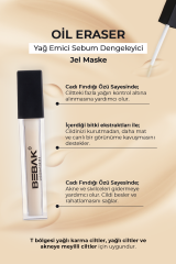 Pharma T Bölgesi Yağ Emici Sebum Dengeleyici Yağlı ve Karma Ciltler İçin Jel Maske 6ml