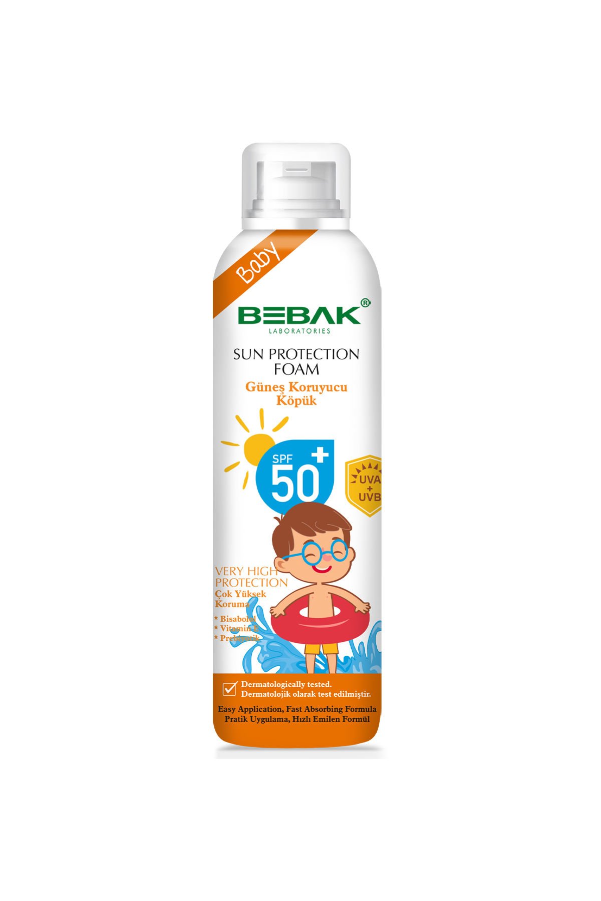 Bebak Bebek Güneş Köpüğü 50+ Spf Yüksek Koruma 150 ml
