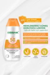 Bebak Nemlendirici Güneş Losyonu 50+ Spf Yüksek Koruma 200 ml