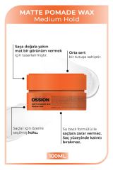 Medium Hold Pomade Krem Mat Wax 100 ml