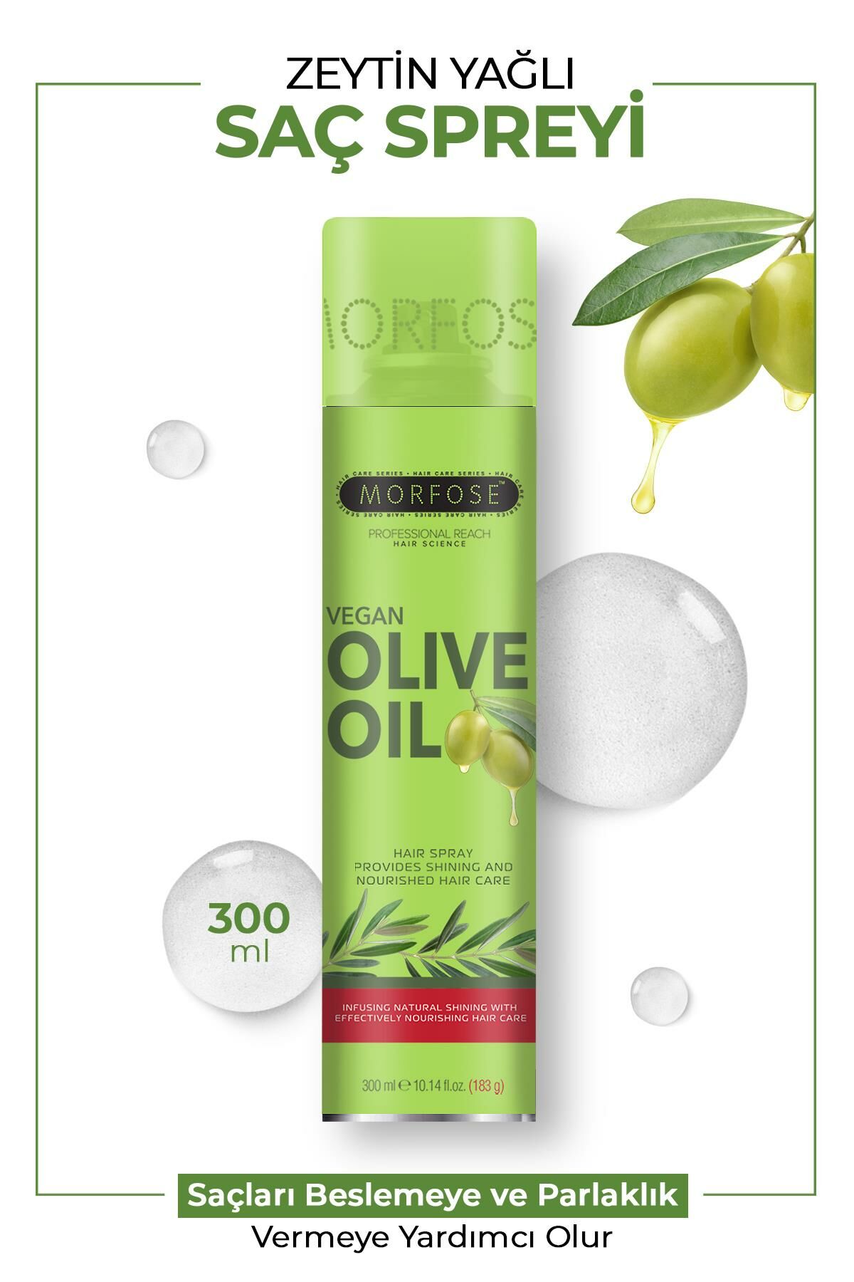 Vegan Zeytinyağlı Saç Spreyi 300 ml