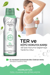 Kadın Deodorant Sprey Terleme Karşıtı Vegan Fit Dry 150 ml