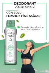 Kadın Deodorant Sprey Terleme Karşıtı Vegan Fit Dry 150 ml