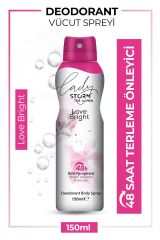 Kadın Deodorant Sprey Terleme Karşıtı Love Bright 150 ml