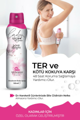 Kadın Deodorant Sprey Terleme Karşıtı Love Bright 150 ml