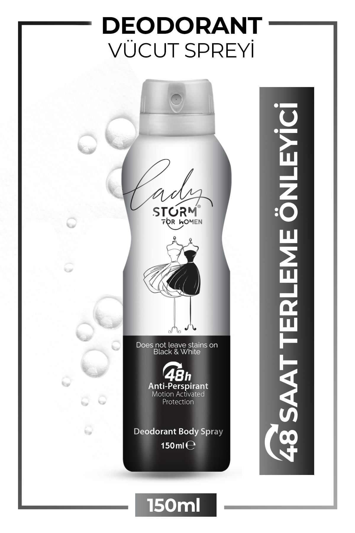 Kadın Deodorant Sprey Terleme Karşıtı Black & White 150 ml