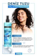 Deniz Tuzu Saç Spreyi 250 ml - Mat Görünüm, Doğal Dalgalar ve Isıya Karşı Koruma